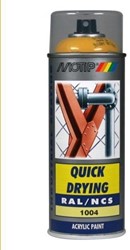 Motip Acryl Industrial HG RAL 1004 Goudgeel 400ml