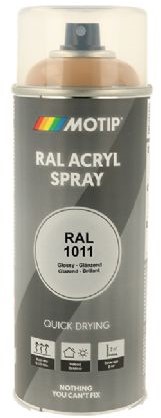 Motip Acryl Industrial HG RAL 1011 Beige-Bruin 400ml