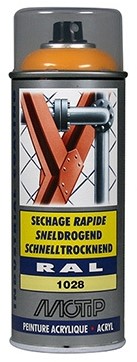 Motip Acryl Industrial HG RAL 1028 Meloen Geel 400ml
