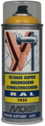 Motip Acryl Industrial HG RAL 1032 Brem Geel 400ml