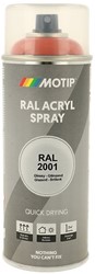 Motip Acryl Industrial HG RAL 2001 Oranje-Rood 400ml