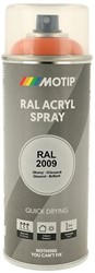 Motip Acryl Industrial HG RAL 2009 Verkeers Oranje 400ml