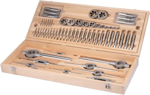 International Tools ECO PRO HSS Set Draadsnijden in houten cassette M3 - M24