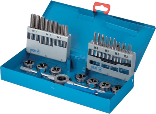 International Tools ECO PRO HSS Set Draadsnijden in stalen cassette M3 - M12 (25