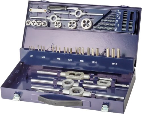 International Tools ECO PRO HSS Set Draadsnijden in stalen cassette M3 - M12