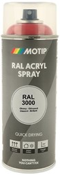 Motip Acryl Industrial HG RAL 3000 Vuurrood 400ml