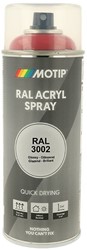 Motip Acryl Industrial HG RAL 3002 Karmijnrood 400ml