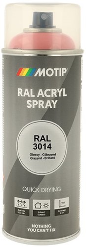 Motip Acryl Industrial HG RAL 3014 Oud Roze 400ml