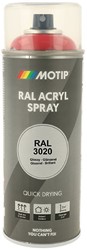 Motip Acryl Industrial HG RAL 3020 Verkeers Rood 400ml