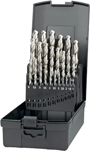 Phantom HSS-E Set Spiraalboren DIN 338 roestvaststaal 11.760: 1-13x0,5 mm