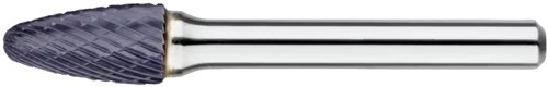 Phantom HM Stiftfrees model F, boomvorm met ronde kop, schacht 6 mm, TiAlN 6-UNI