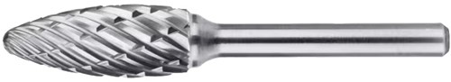 Phantom HM Stiftfrees model H, vlamvorm, schacht 6 mm 8-STEEL 8x19x6x64mm
