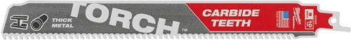 Milwaukee Reciprozaagblad Sawzall metaal TCT TORCH Carbide 230 mm 10-Tpi