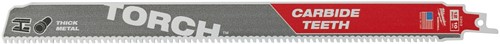 Milwaukee Reciprozaagblad Sawzall metaal TCT TORCH Carbide 300 mm 10-Tpi (5 stuks)