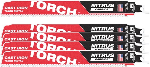 Milwaukee Reciprozaagblad Sawzall metaal TCT TORCH NITRUS 230 mm 10 (5 stuks)