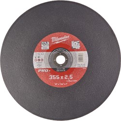 Milwaukee Doorslijpschijf metaal PRO+ afkortzaag SC41 355 x 2,5 mm (te bestellen per 10)