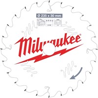 Milwaukee Cirkelzaagblad hout 235 x 30 x 2,4 ATB 24T +15°