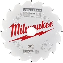 Milwaukee Cirkelzaagblad hout 210 x 30 x 2.4 Thin Kerf ATB 16T +15° (MS)