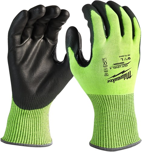 Milwaukee Hi-vis werkhandschoenen snijklasse 4/D - 8/M - 1 paar