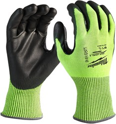 Milwaukee Hi-vis werkhandschoenen snijklasse 4/D - 10/XL - 1 paar