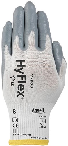 Ansell Hyflex 11-800 grijs, mt 11