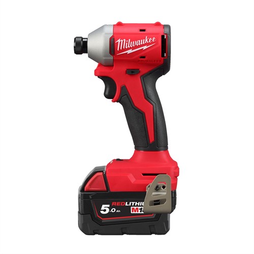 Milwaukee M18 KOOLBORSTELLOZE 1/4 HEX SLAGSCHROEVENDRAAIER (3 STANDEN) M18 BLIDR-502X-2