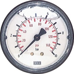 Manometer 63 0-60b 1/4 AA klasse 2.5     Glycerine gevuld