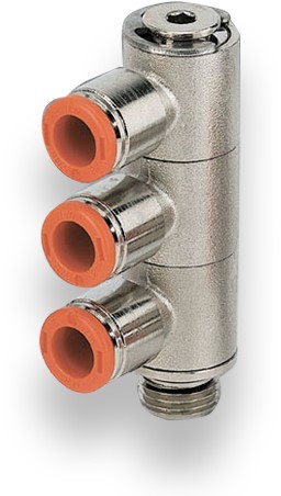 Metalwork RL52 3-VOUD. BANJO  6X1/4  Artikel:  2L52009