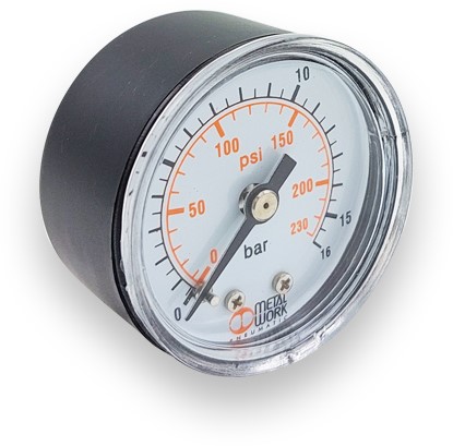 Metalwork MANOMETER D40 0-16 BAR 1/8 AA ABS  Artikel:  Z409700116